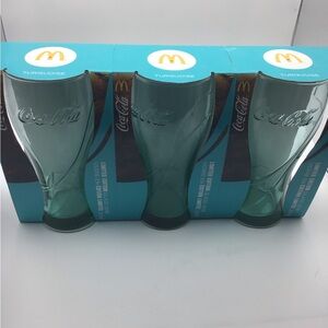 Set of 3 Coke-Cola glasses exclusively for McDonald’s